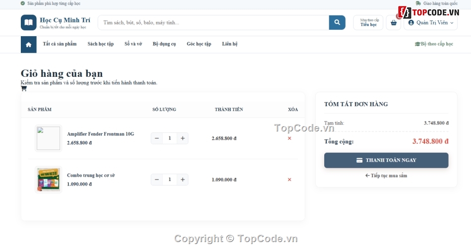 học tập,website học tập,web bán dụng cụ